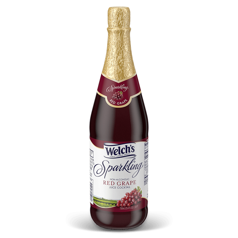 Sparkling Red Grape Juice Cocktail