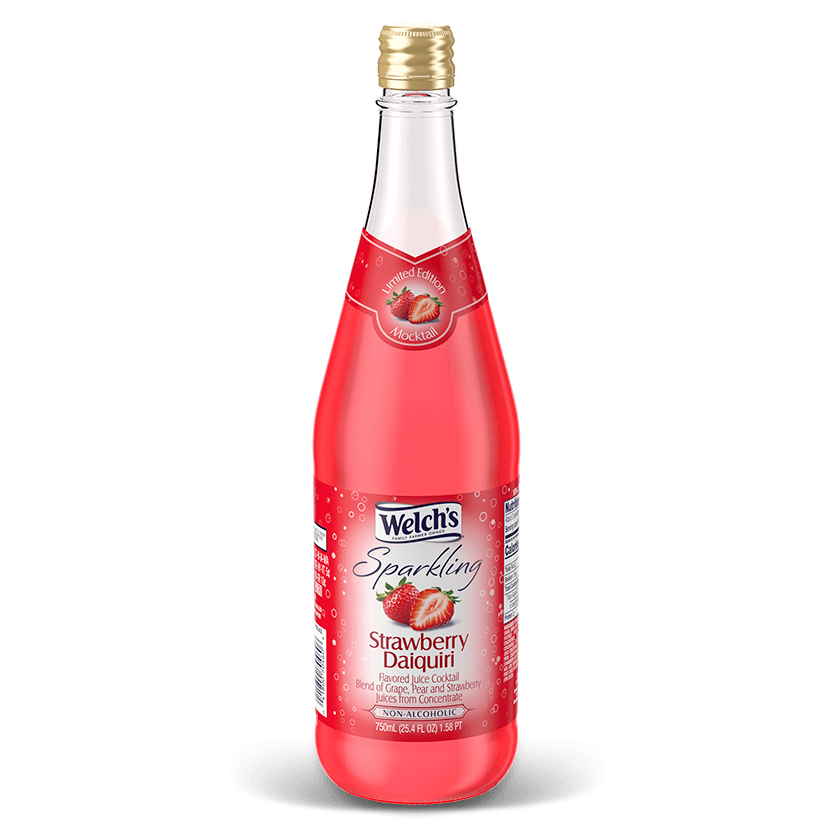 Sparkling Strawberry Daiquiri Juice Cocktail